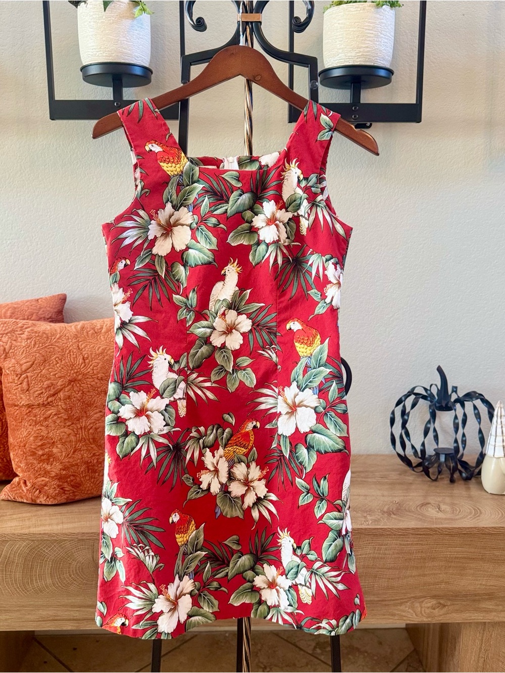 🌺 Vintage Shannon Marie Hawaii Tropical Parrot Dress – NEW/UNWORN – Rare Find 🌺